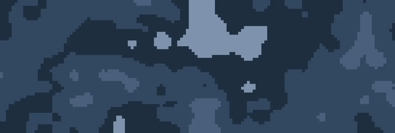 Amostra do digital azul: blocos quadrados em quatro tons de azul, do claro ao quase preto