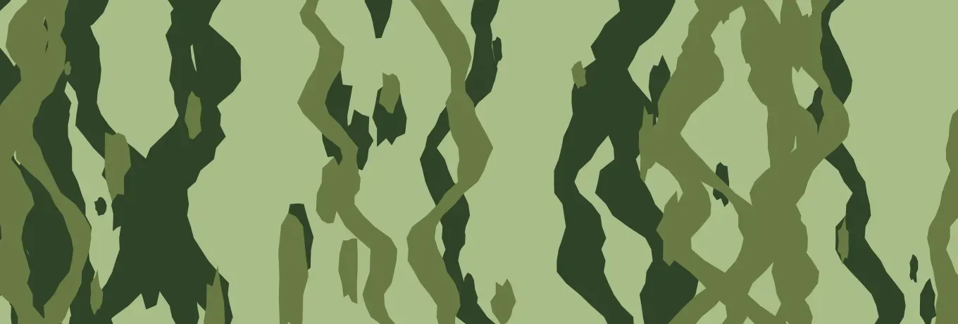 Amostra do lagarto da Marinha: faixas verticais verde-escuras e verde-oliva sobre fundo verde-claro