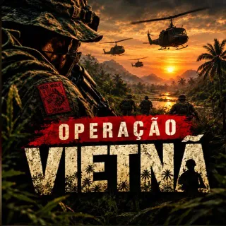 Arte de divulgação: Operação Vietnã 1968 — US Army x Vietcong